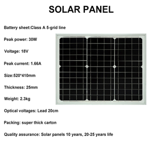Solarmontagesystem Solarpanel 30w 