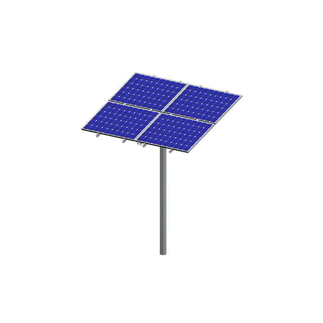 Einsäulen-Montagehalterung für Boden-Solar-Pv-Module mit einstellbarem Winkel