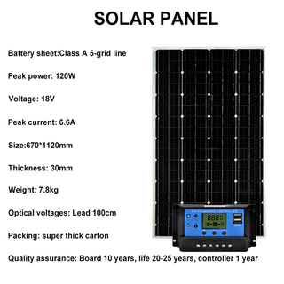 Solarmontagesystem Solarpanel 120 W 