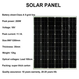 Solarmontagesystem Solarpanel 200 W 