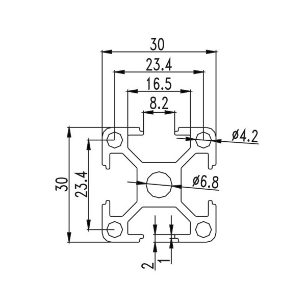 Hersteller 8020 T-Nut-Aluminiumprofile