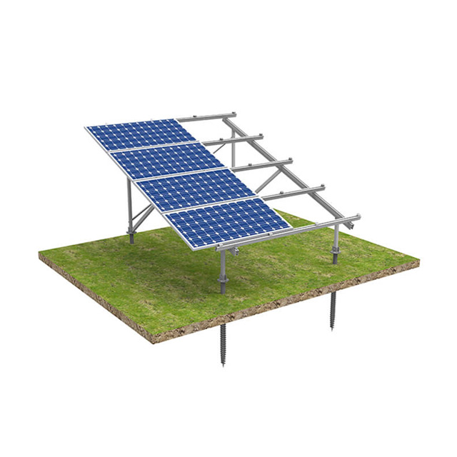 Boden-Solar-PV-Panel-Montagehalterungsmodul mit einstellbarem Winkel