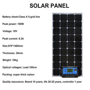 Solarmontagesystem Solarpanel 150W