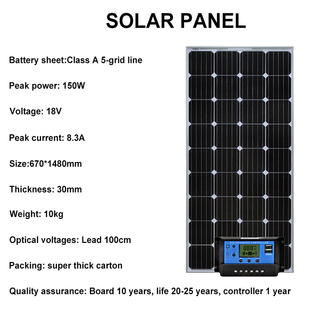 Solarmontagesystem Solarpanel 150W