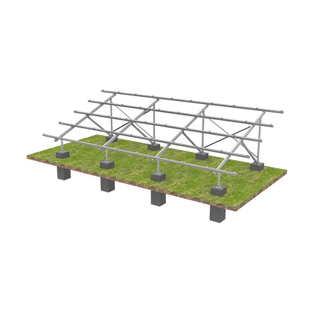 Boden-Solar-PV-Panel-Montagehalterungsmodul mit einstellbarem Winkel