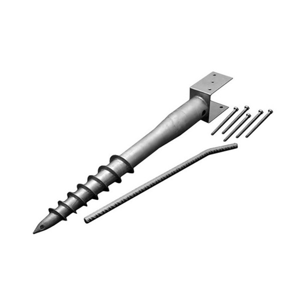 Verzinkte Metallhalterung, Stahl-Erdschraubenpfosten, Pfahlrohr, Bodenschraubenschraube