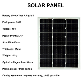 Solarmontagesystem Solarpanel 50w 